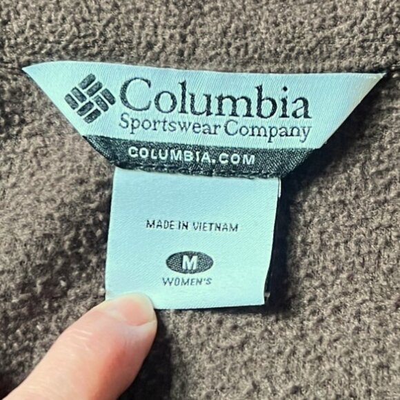 Columbia Women's Chocolate Brown Fleece Full Zipper Jacket, Size M - Picture 9 of 11